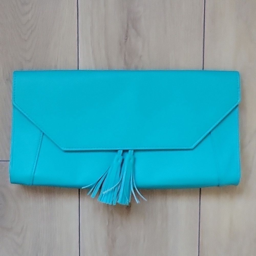 CHI Turquoise Blue Envelope Handbag